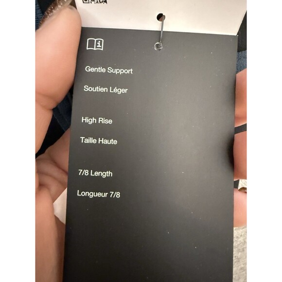 NWT Nike One Women's L Large High-Waisted Leggings Black Navy Blue $70 - Picture 5 of 9